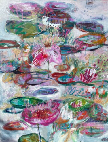 Malarstwo zatytułowany „Angels garden” autorstwa Vivian Borsani, Oryginalna praca, Akryl