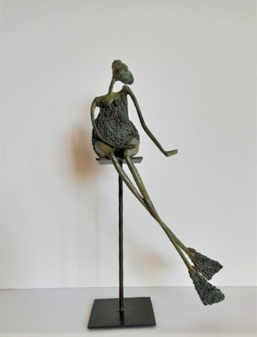 Escultura titulada "La petite sirène" por Viviana Gómez, Obra de arte original, Bronce