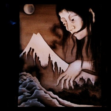 Painting titled "yurei" by Viviana Bellanza, Original Artwork, Other