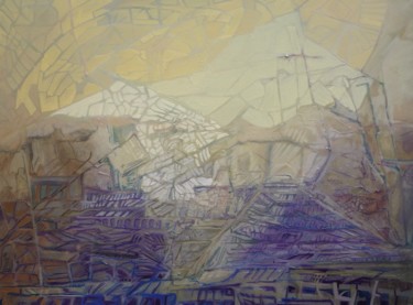 Malerei mit dem Titel "Machu Pichu" von Viviana Troya, Original-Kunstwerk, Öl