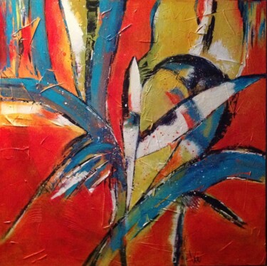 Painting titled ""À tire d'ailes"" by Viviane Arsenault (Viv), Original Artwork, Acrylic