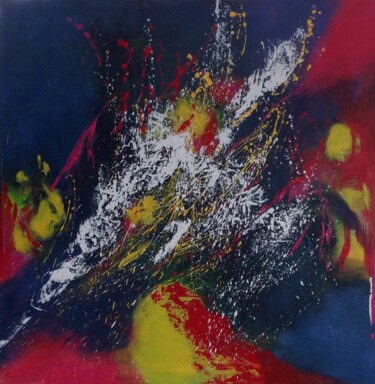 Painting titled ""Célébration"" by Viviane Arsenault (Viv), Original Artwork, Acrylic