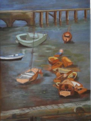Peinture intitulée "marine" par Viba, Œuvre d'art originale