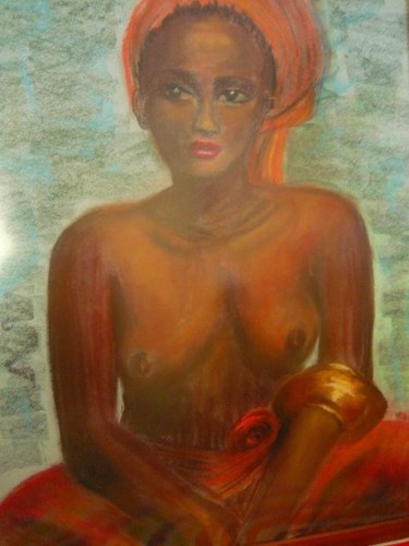 Painting titled "indienne" by Viba, Original Artwork