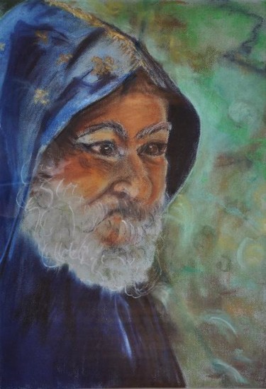 Painting titled "Merlin" by Viba, Original Artwork
