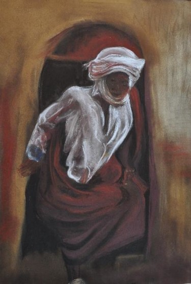Painting titled "tunisien" by Viba, Original Artwork
