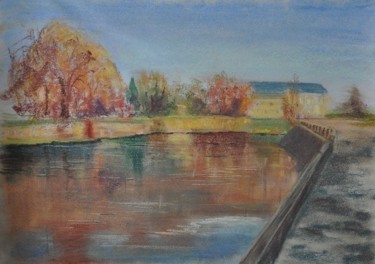 Painting titled "sur le pont" by Viba, Original Artwork
