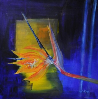 Painting titled "Strélitzia" by Viba, Original Artwork