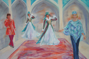 Painting titled "Entre tradition et…" by Viba, Original Artwork