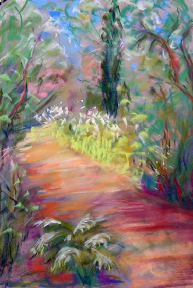 Peinture intitulée "chemin-de-lumiere.j…" par Viba, Œuvre d'art originale
