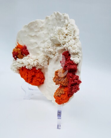 Sculpture intitulée "Couleurs perdues 3" par Viviane Thelen, Œuvre d'art originale, Céramique