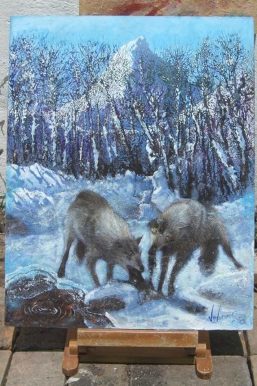 Painting titled "Winter from The 4 S…" by Viviano, Original Artwork