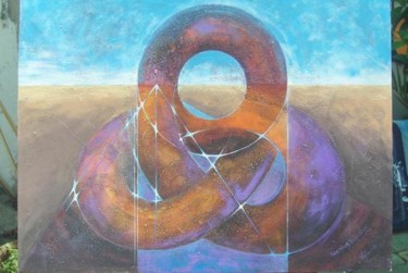 Painting titled "Seeking Infinity" by Viviano, Original Artwork, Oil