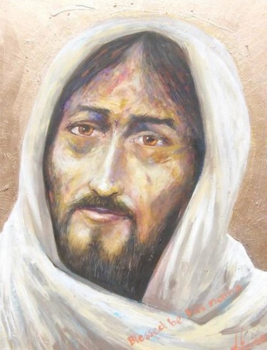 Peinture intitulée "Christ after the su…" par Viviano, Œuvre d'art originale, Huile