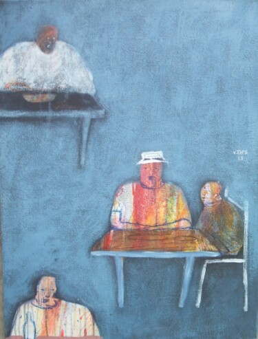 Pittura intitolato "Alokodrome" da Vivien Tapsoba, Opera d'arte originale, Acrilico