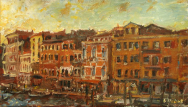 Painting titled "Venice" by Vjacheslav Panov, Original Artwork, Oil