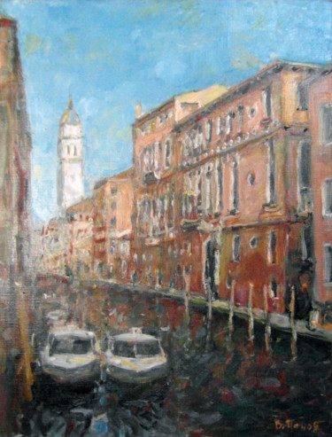 Painting titled "Venice" by Vjacheslav Panov, Original Artwork, Oil