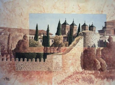 Painting titled "Muros de la Cava" by Vicente Jimenez, Original Artwork