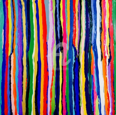 Peinture intitulée "Colorimétrie" par V-Khu 11, Œuvre d'art originale, Acrylique
