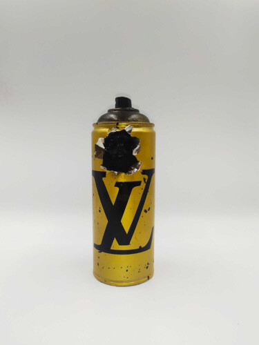 Sculpture titled "Bombe Louis Vuitton…" by Vl, Original Artwork, Resin
