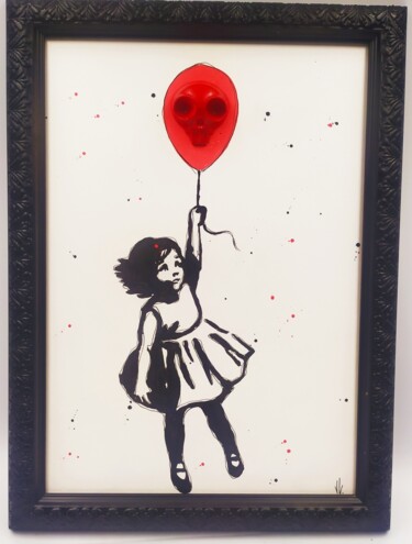 Pintura titulada "Fillette au BallonS…" por Vl, Obra de arte original, Acrílico