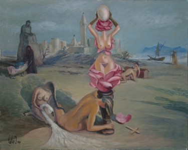 Painting titled "мой идол" by Vladimir Zhuk, Original Artwork, Oil