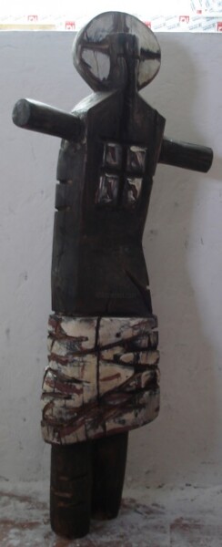 Sculpture titled "holy" by Vlad-Dan Perianu, Original Artwork, Wood