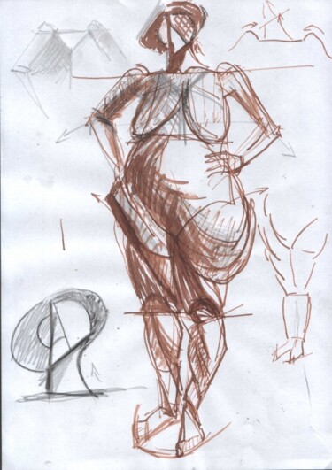 Drawing titled "nud.jpg" by Vlad-Dan Perianu, Original Artwork, Other
