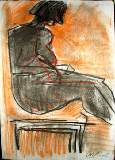 Drawing titled "nud-levitand.jpg" by Vlad-Dan Perianu, Original Artwork, Other