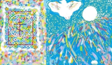 Цифровое искусство под названием "GOD'S DANDELION" - Владислав Пильщиков, Подлинное произведение искусства, Цифровая живопись