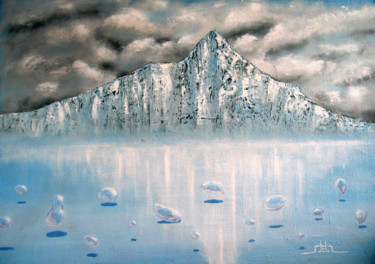 Painting titled "ICE AGE" by Vladislav Shtelts, Original Artwork, Acrylic