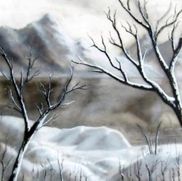 Картина под названием "WINTER" - Владислав Штельц, Подлинное произведение искусства, Аэрограф