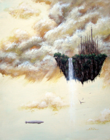 「THE ISLAND PILIGRIM」というタイトルの絵画 Владислав Штельцによって, オリジナルのアートワーク, アクリル