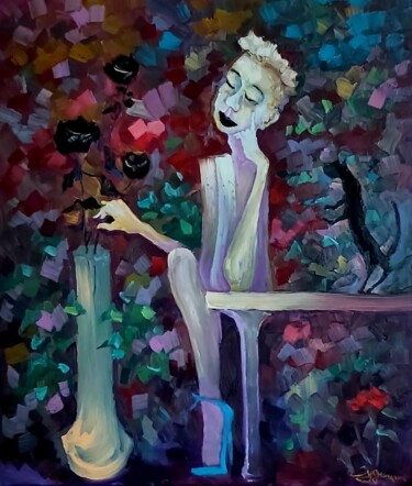 Pintura titulada "Меланхолия" por Vlad Sudnitskii, Obra de arte original, Oleo