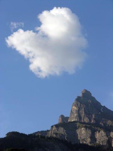 Photography titled "A Cloud and a Peak" by Vlad, Original Artwork