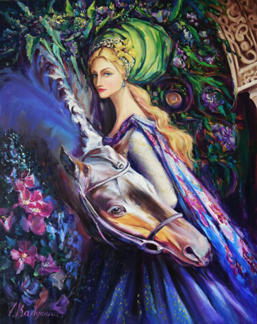 Pintura titulada "Fairy" por Vlada Kadymova, Obra de arte original, Oleo Montado en Bastidor de camilla de madera