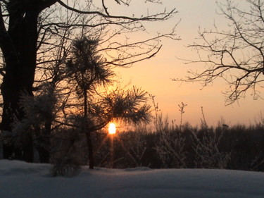 Photographie intitulée "Зимний вечер/winter…" par Vlada Levkina, Œuvre d'art originale, Photographie non manipulée