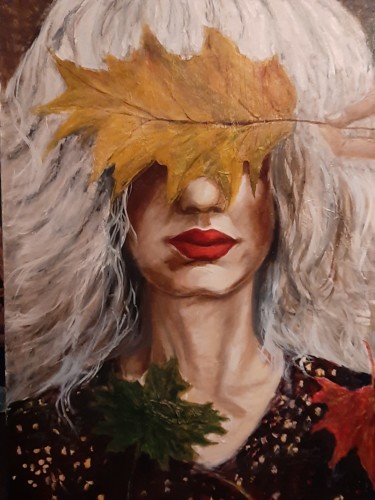 Peinture intitulée "Осеннее прозрение" par Vlada Volnovskaia, Œuvre d'art originale, Huile