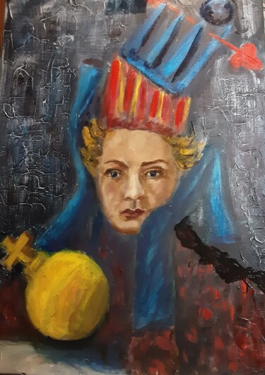Картина под названием "Королева Кураж vs К…" - Влада Волновская, Подлинное произведение искусства, Масло
