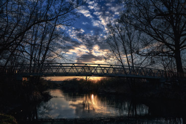 Sonnenuntergang Fotografie mit dem Titel "Sonnenuntergang" von Wladimir Jäger, Original-Kunstwerk, Digitale Fotografie