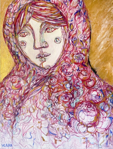Картина под названием "Matryoshka" - Vladia Molchanova (VLADIA), Подлинное произведение искусства, Масло Установлен на Дерев…