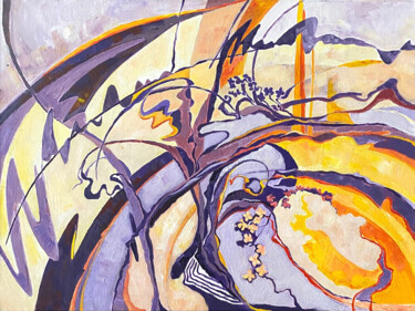 Картина под названием "Wave" - Vladia Molchanova (VLADIA), Подлинное произведение искусства, Акрил Установлен на Деревянная…
