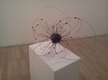 Sculpture titled "wire 7" by Bajo, Original Artwork, Metals