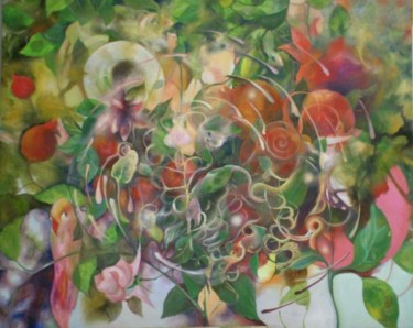 Картина под названием "Garden of Eden" - Vladimir Bazanov, Подлинное произведение искусства