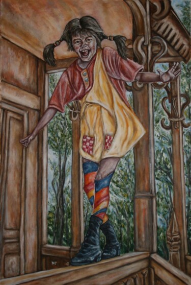 Картина под названием "Пеппи" - Владимир Бондаренко, Подлинное произведение искусства, Масло