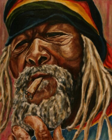 Картина под названием "Раста 4" - Владимир Бондаренко, Подлинное произведение искусства, Масло