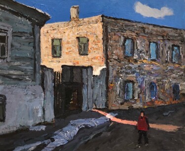 Картина под названием "House in Ples" - Владимир Дайбов, Подлинное произведение искусства, Акрил