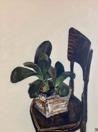 Painting titled "Plant" by Vladimir Daibov, Original Artwork, Acrylic