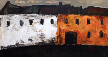 Pittura intitolato "old house" da Vladimir Daibov, Opera d'arte originale, Acrilico