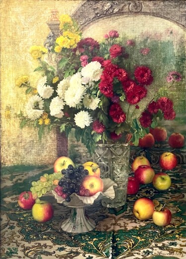 Картина под названием "Плоды осени" - Владимир Филатов, Подлинное произведение искусства, Масло